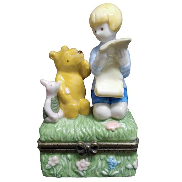Disney Other - Disney Midwest Cannon Falls Classic Pooh Christopher Robin Trinket Box